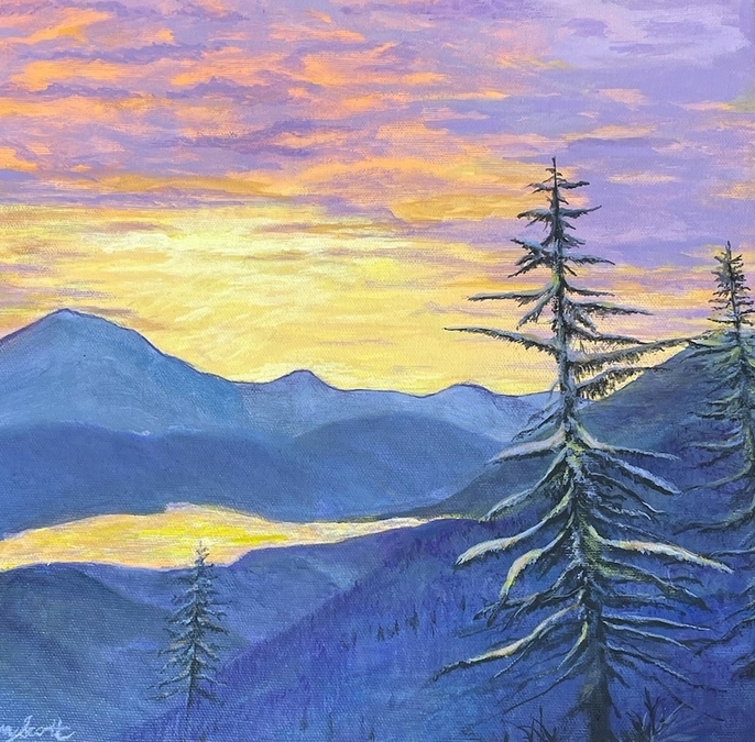 The Awakening BC Pines 12 x 12